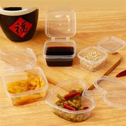 Scatola di aceto di salsa di soia per tazza di condimento per insalata siamese